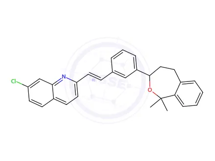 Chemical structure of Montelukast Cyclizate Ether impurity