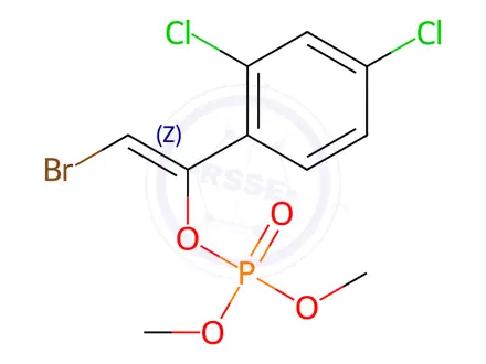 Chemical structure of Bromfenvinfos-methyl