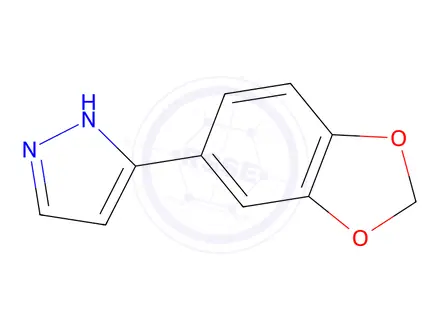 Chemical structure of 3-(1,3-benzodioxol-5-yl)-1H-pyrazole