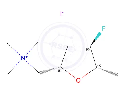 Chemical structure of Muscarine Impurity 4 (4-deoxy-4-fluoromuscarine)