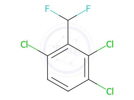Chemical structure of 1,2,4-Trichloro-3-(difluoromethyl)benzene
