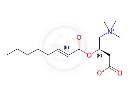 Chemical structure of Trans-2-octenoyl-L-carnitine