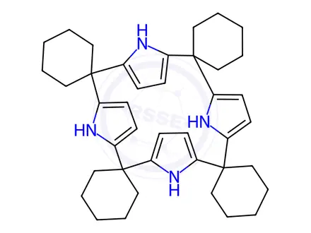 Chemical structure of TETRAKIS(SPIROCYCLOHEXANE)CALIX(4)PYRROLE