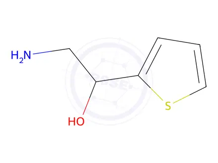 Chemical structure of 2-amino-1-(thiophen-2-yl)ethan-1-ol