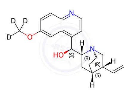 Chemical structure of Quinidine-d3