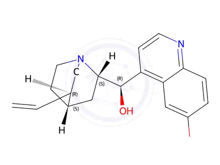 Chemical structure of Quinine