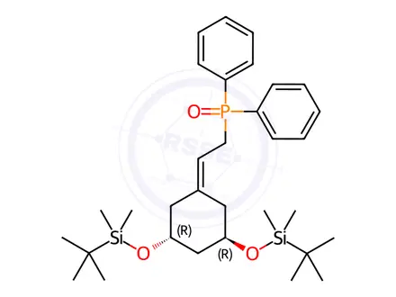 Chemical structure of [2-[(3R,5R)-3,5-Bis[[(1,1-dimethylethyl)dimethylsilyl]oxy]cyclohexylidene]ethyl]diphenylphosphine oxide