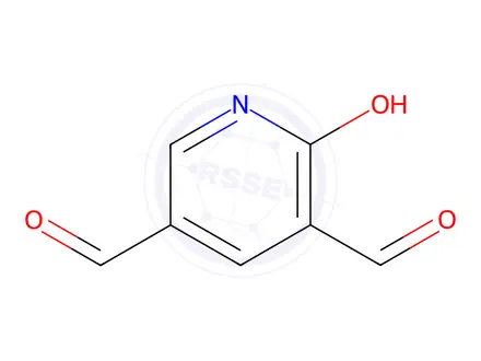 Chemical structure of 2-Hydroxypyridine-3,5-dicarbaldehyde