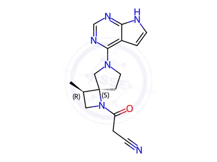 Chemical structure of Delgocitinib Enantiomer Impurity