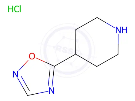 Chemical structure of 4-(1,2,4-Oxadiazol-5-yl)piperidine Hydrochloride Salt