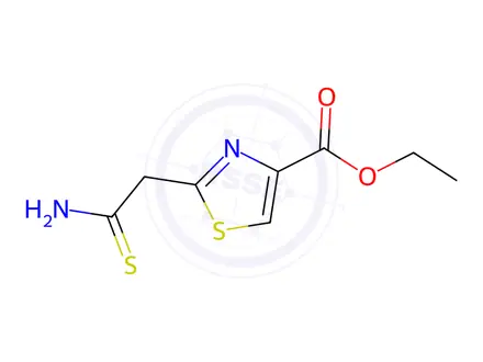 Chemical structure of Ethyl 2-(2-amino-2-thioxoethyl)thiazole-4-carboxylate