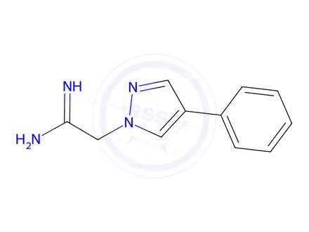 Chemical structure of 2-(4-phenyl-1h-pyrazol-1-yl)acetimidamide