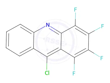 Chemical structure of 9-Chloro-1,2,3,4-tetrafluoroacridine