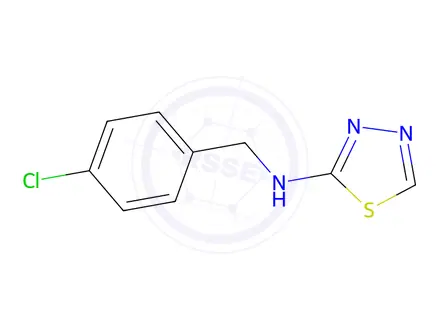 Chemical structure of N-(4-chlorobenzyl)-1,3,4-thiadiazol-2-amine