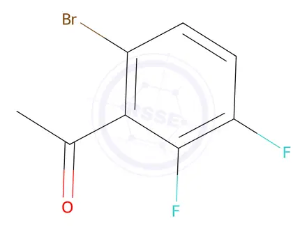Chemical structure of 1-(6-Bromo-2,3-difluorophenyl)ethanone