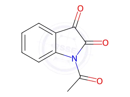 Chemical structure of 1-Acetyl-1H-indole-2,3-dione