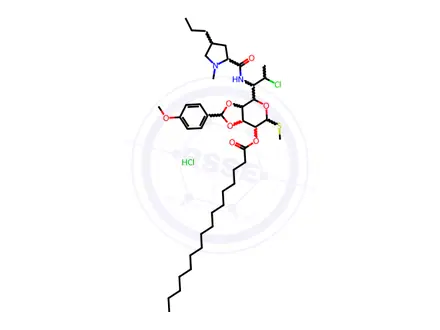 Chemical structure of 3,4-O-p-Anisylideneclindamycin Palmitate Hydrochloride