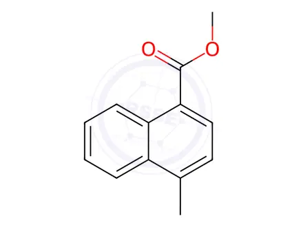 Chemical structure of methyl 4-methyl-1-naphthoate