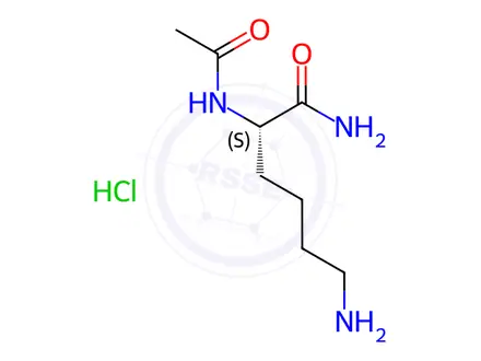Chemical structure of N-Acetyl-L-Lysine Amide Hydrochloride