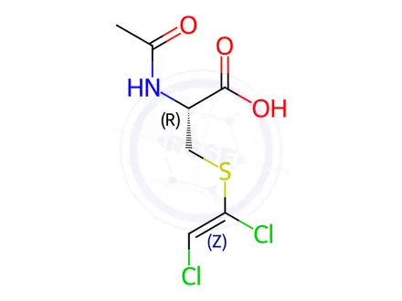 Chemical structure of (Z/E)-N-Acetyl-S-(1,2-dichloroethenyl)-L-cysteine Solution in Methanol