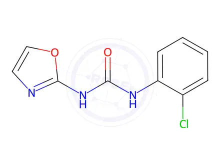 Chemical structure of 1-(o-Chlorophenyl)-3-(2-oxazolyl)urea