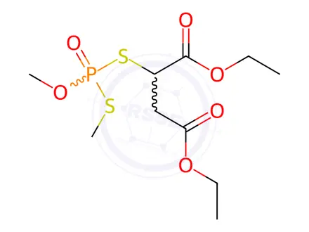 Chemical structure of iso-Malathion