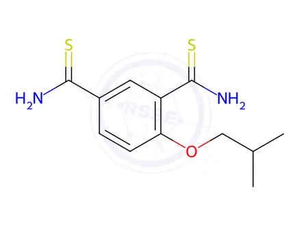 Chemical structure of Febuxostat Dithioamide Impurity