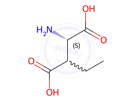 Chemical structure of Aspartic acid, 3-ethyl-