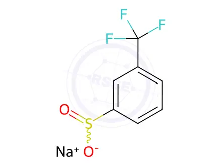 Chemical structure of Sodium 3-(trifluoromethyl)benzene-1-sulfinate