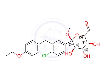 Chemical structure of Ertugliflozin Impuity 12