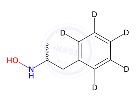 Chemical structure of Amphetamine Impurity 7-d5