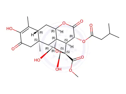 Chemical structure of Bruceine A