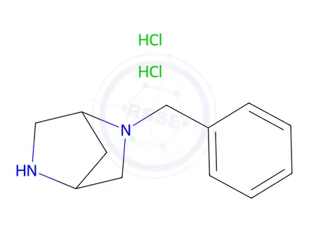 Chemical structure of 2-Benzyl-2,5-diazabicyclo[2.2.1]heptane dihydrochloride