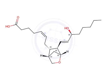 Chemical structure of 9,11-Dideoxy-11α,9α-epoxymethanoprostaglandin F2α
