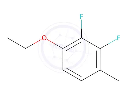 Chemical structure of Benzene, 1-ethoxy-2,3-difluoro-4-methyl-