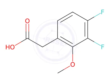 Chemical structure of 2-(3,4-Difluoro-2-methoxyphenyl)acetic Acid