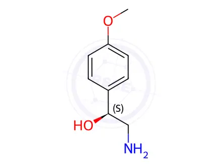Chemical structure of (S)-2-Amino-1-(4-methoxyphenyl)ethanol