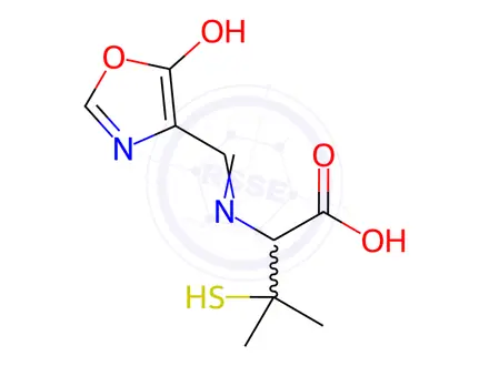 Chemical structure of Penicillenic Acid