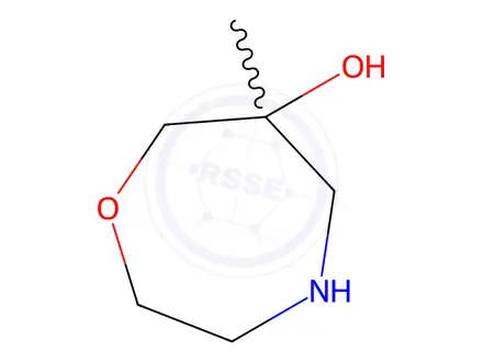 Chemical structure of 1,4-Oxazepin-6-ol, hexahydro-6-methyl-