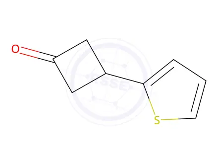 Chemical structure of 3-(Thiophen-2-yl)cyclobutan-1-one