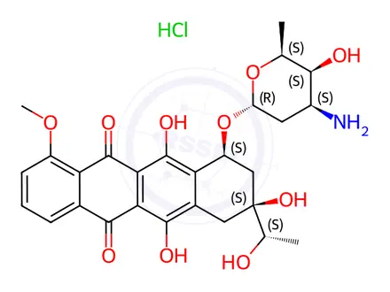 Chemical structure of Daunorubicinol Hydrochloride (Mixture of Diastereomers)