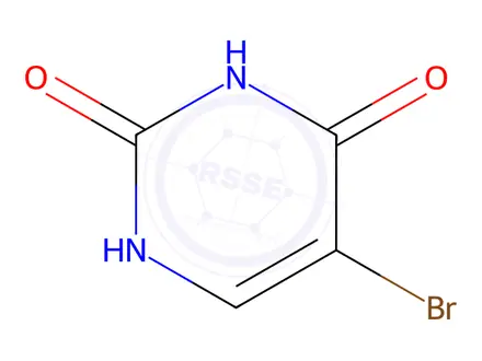 Chemical structure of 5-Bromouracil