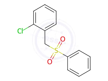Chemical structure of Benzene,1-chloro-2-[(phenylsulfonyl)methyl]-