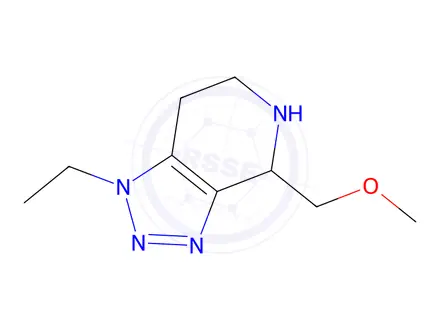 Chemical structure of 1-Ethyl-4-(methoxymethyl)-4,5,6,7-tetrahydro-1H-[1,2,3]triazolo[4,5-c]pyridine