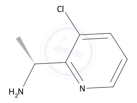 Chemical structure of (R)-1-(3-chloropyridin-2-yl)ethan-1-amine
