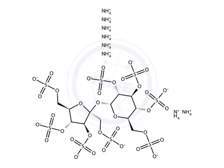 Chemical structure of Sucrose Octasulfate, Ammonium Salt