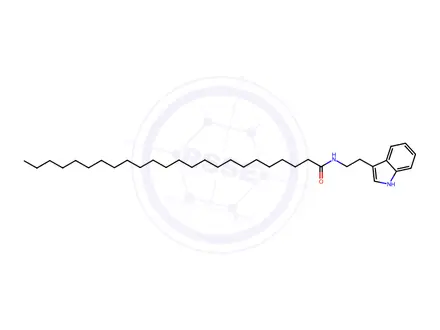 Chemical structure of TETRACOSANOIC ACID TRYPTAMIDE