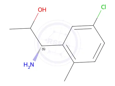 Chemical structure of (1S)-1-amino-1-(5-chloro-2-methylphenyl)propan-2-ol