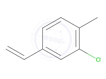 Chemical structure of Benzene, 2-chloro-4-ethenyl-1-methyl-