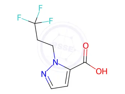 Chemical structure of 1-(3,3,3-Trifluoropropyl)-1H-pyrazole-5-carboxylic acid
